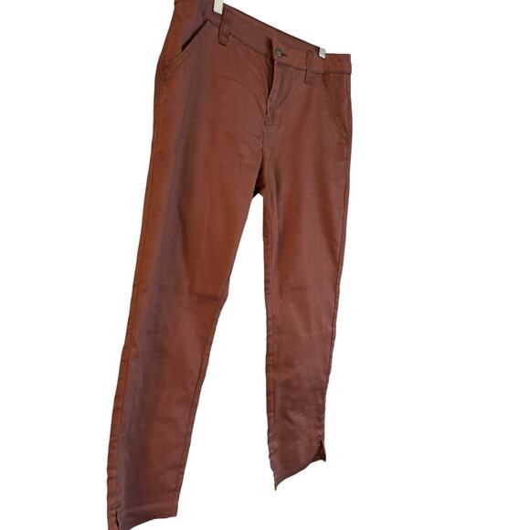 NWT Prana Women’s Kayla Crop Chino Pants Manzanita Brown Size 10 Straight - Picture 3 of 5
